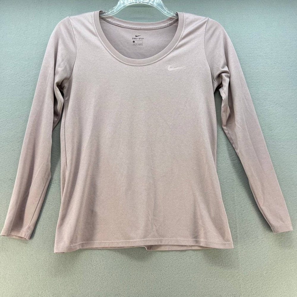 Nike Women's Light Purple Dri Fit Crew Neck Top Size Large